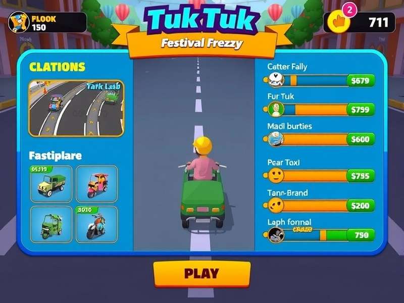 Tuk Tuk Festival Frenzy gameplay screenshot